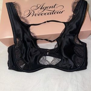AGENT PROVOCATEUR LARISSA BLACK BRA 32 C